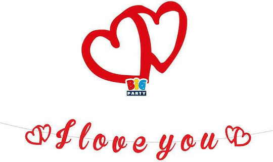 Светлинна Гирлянда Сърца I Love You 300 См