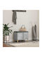 Mobilier de Intrare cu Bancă Gri 60x38x46cm