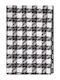 Celestino Women's Wool Scarf Checked With Metallic Details Black