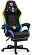 Alista Home Delight Gaming Chair Artificial Leather With RGB Lighting And Multicolour Footstool