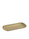 Espiel Plate Shallow Rectangular Inox Yellow 23x13.5cm