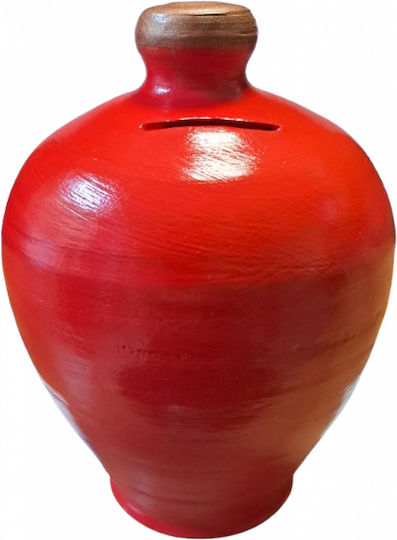 Home Heart Κουμπαράς Πήλινος Κόκκινο 20εκ 7373791