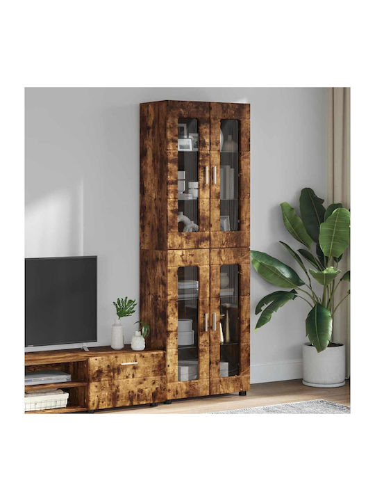 Highboard Wohnzimmer Vitrine aus Spanplatte mit...
