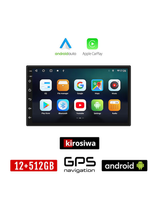 Kirosiwa Ηχοσύστημα Αυτοκινήτου για Nissan Navara 2004-2016 (Bluetooth/USB/AUX/WiFi/GPS/Apple-Carplay/Android-Auto) με Οθόνη Αφής 7"