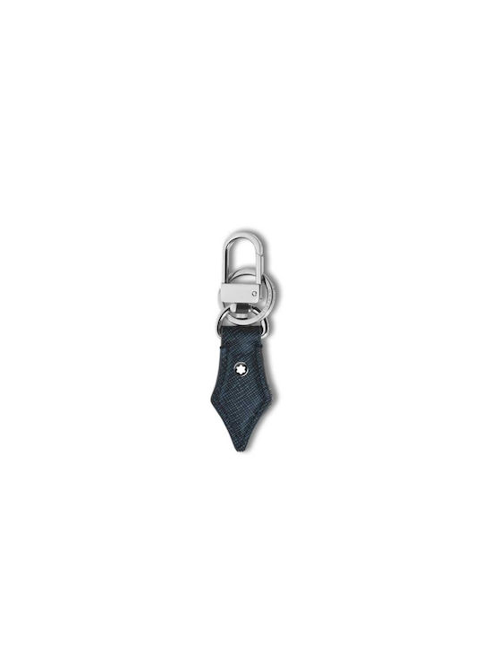 MontBlanc Μπρελόκ Nib Sartorial Δερμάτινο Μπλε