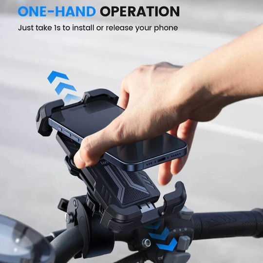 Lamicall Mount Phone Motorcycle with Adjustable Arm 4.7-6.8" for Steering Wheel