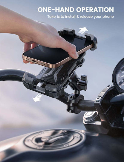 Lamicall Mount Phone Motorcycle with Adjustable Arm 4.7" for Steering Wheel
