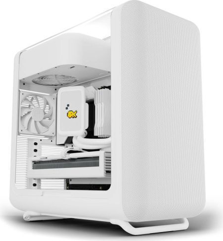 HYTE X50 Геймърско Midi Tower Компютърна Кутия със Страничен Прозорец Снежнобяла