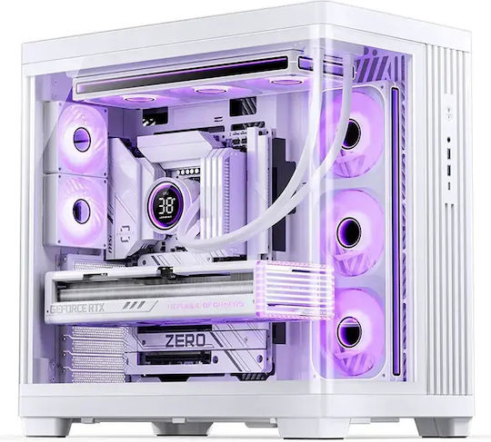 TK-4 Gaming Midi Tower Computer Case with Side Window White
