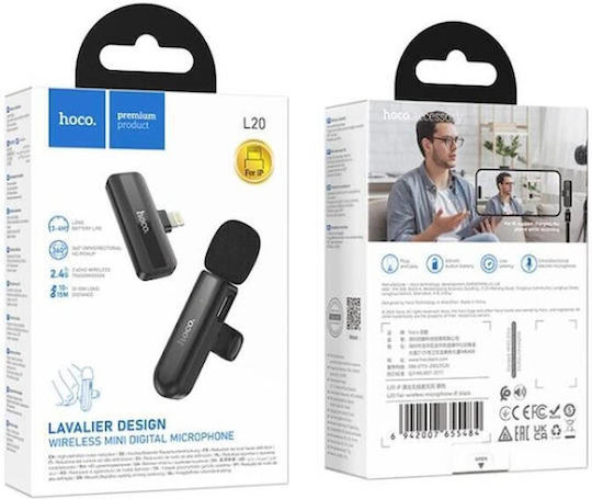 Hoco L20 Drahtlos Mikrofon Ausklappmenü für Handy