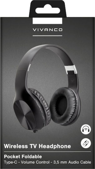 Vivanco Fără fir Bluetooth Over Ear Căști Negre