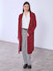 Celestino Cardigan Pentru Femei Cu Franjuri Burgundy