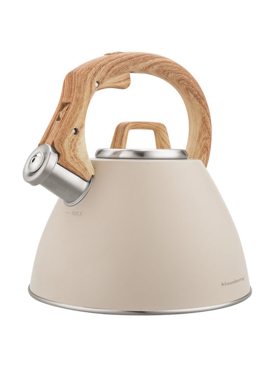 Klausberg Βραστήρας Ανοξείδωτος Μπεζ 2500ml
