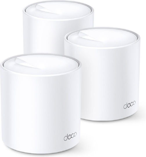 TP-LINK Deco X60 v4.20 Access Point with Mesh Wi‑Fi 6 Dual Band (2.4 & 5GHz) Triple Kit