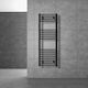 LuxeBath Electric Towel Rail 900W 120x40cm Black