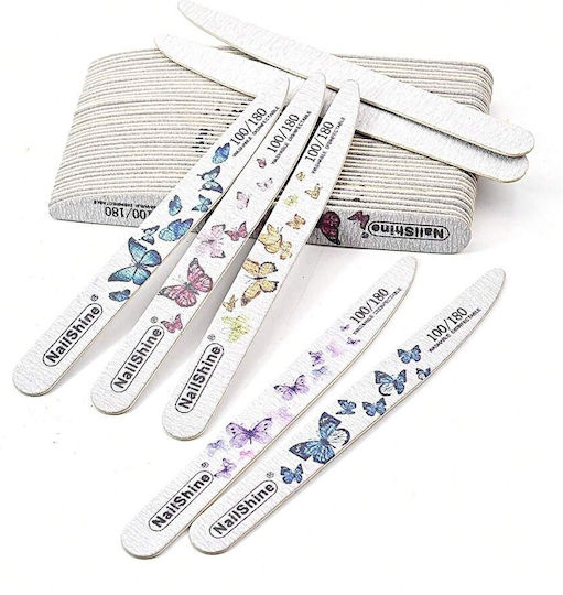Manicure Nail File Butterfly Natural Nails 100/180 Mc-nssb100/180