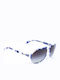 Dolce & Gabbana Unisex Sunglasses with Blue Horn-Rimmed Frame and Grey Gradient Lenses