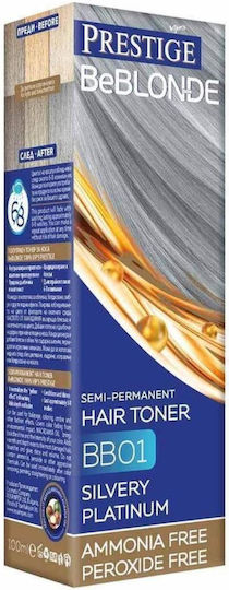 Prestige Toner Χωρίς Αμμωνία Bb01 - Silvery Platinum 100ml