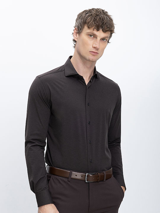 Langärmlig Hemd Brown