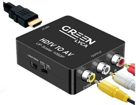 Green-lyca Gl69403 Έξυπνος Μετατροπέας 1080p Hdmi Av Ntsc-pal
