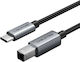 Cabletime Braided USB 2.0 Cable USB-C male - USB-C Black 1m (CT-CMBM1-AG1)