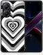Husă Neagră Hearts Xiaomi Poco X7 Pro Huse Telefoane