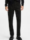 634 Men's Elastic Jeans Pants with Regular Tapered Fit Black