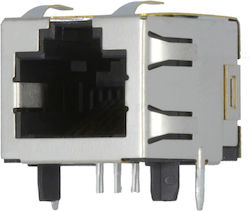 Priză Rj45 8 pini Cat 5 Ecranată Sistem 8p8c Pcb Tht 1-406541-1