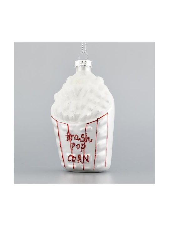 Glass Popcorn Ornament 7.9x11.7x7.4cm Glass Popcorn Ornament 7.9x11.7x7.4cm