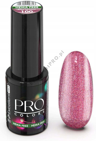 Halb-permanenter Nagellack 100 Rosy Twinkle Katzenauge 1Stück