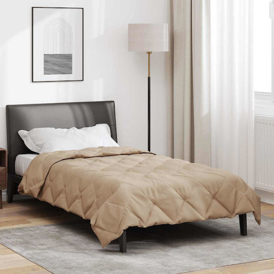 vidaXL Duvet Cover Double 200x155 Taupe #