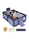 Costway Park with Mattress Gray