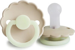 Frigg Daisy Schnuller Gummi Nacht Cream/Croissant für 6-18 Monate 2Stück