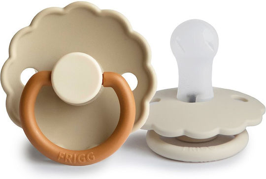 Frigg Daisy Pacifiers Silicone Desert/Cream for 0-6 months 2pcs