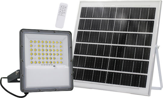 Adeleq Waterproof Solar LED Flood Light 100W Natural White 4000K with Motion Sensor IP65