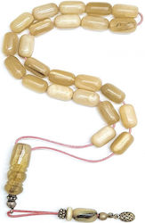 Roloi Komboloi Worry Beads Made of Beige Horn
