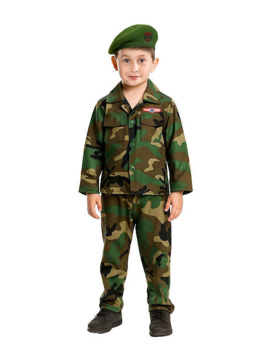 Costum de Carnaval pentru Copii Soldat Beret Verde Costum de Carnaval pentru Copii Soldat Beret Verde