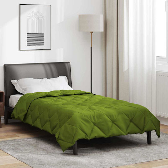 vidaXL Pătură Dublă 200x135cm Verde