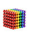 Set 216 Metallische Magnetische Kugeln Konstruktionen 6 Verschiedene Farben Mcc-222c