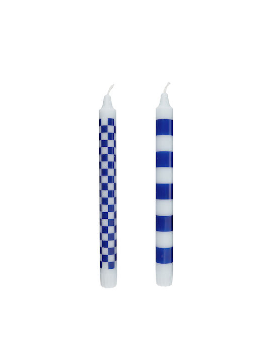 Butlers Dekoratives Kerze Art Bougie Kegel Blau...