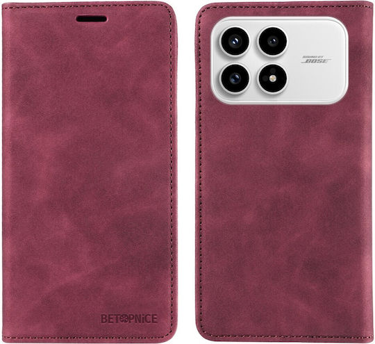 Betopnice 003 Book Μπορντό (Poco F8 Pro)