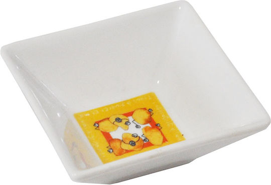 Porzellan Ordnungshüter Weiß W7xL7xH3cm 1Stück