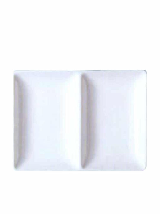 GTSA GTSA Dessert Tower Stand with 2 Sections made of White Porcelain Diameter 16.5cm P12xM16.5cm