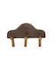 Espiel Wall Hanger Metal 3 Hooks Brown 37x24x24cm
