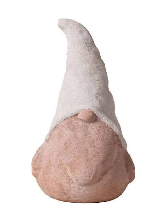 Espiel Christmas Ceramic Figure Dwarf White Height 15cm