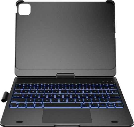 Typecase Case Flexbook Touch Tastatur iPad Air 11 2024/2025 Grau Kb201t-110-b-sgy-blk-b-us-v4
