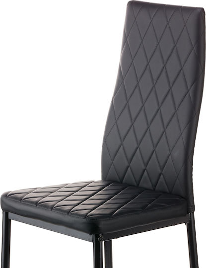 Chair Dining Room Viva 42x48x98cm Black-grey