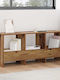 vidaXL PU Magazine Rack Brown 45x30x102cm