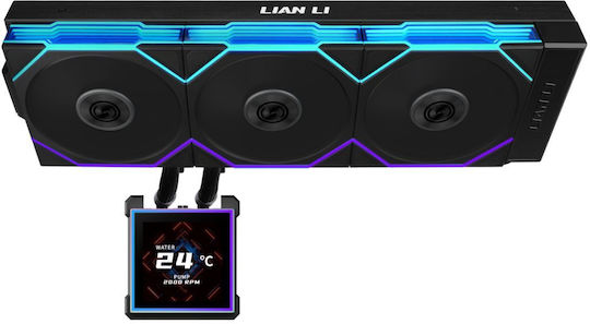 Lian Li HydroShift II LCD-S 360TL Υδρόψυξη AIO CPU με 3 Ανεμιστήρες 120mm και RGB Φωτισμό