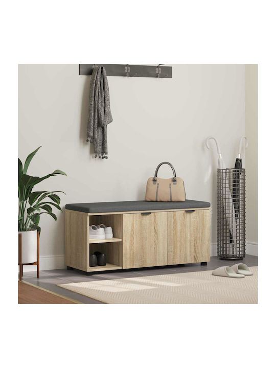 Мебел за антре с Пейка Дъб Sonoma 100x38x46см